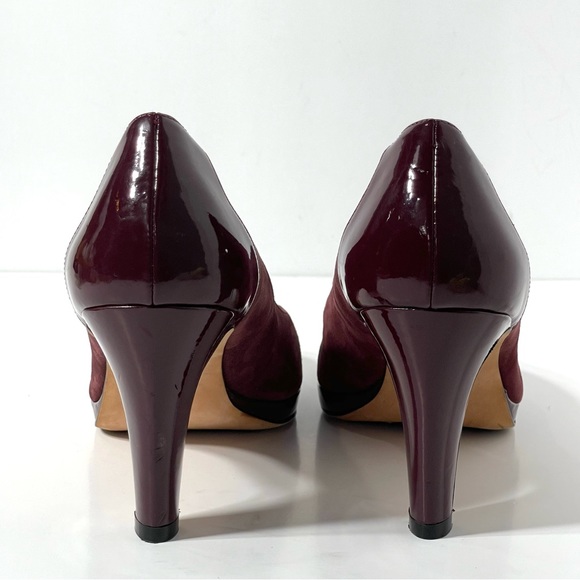 Cole Haan Patent Leather & Suede Pumps Size 9.5B - Picture 5 of 10